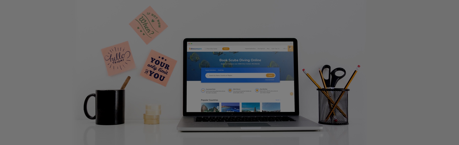 Dive Compare boty Bannner