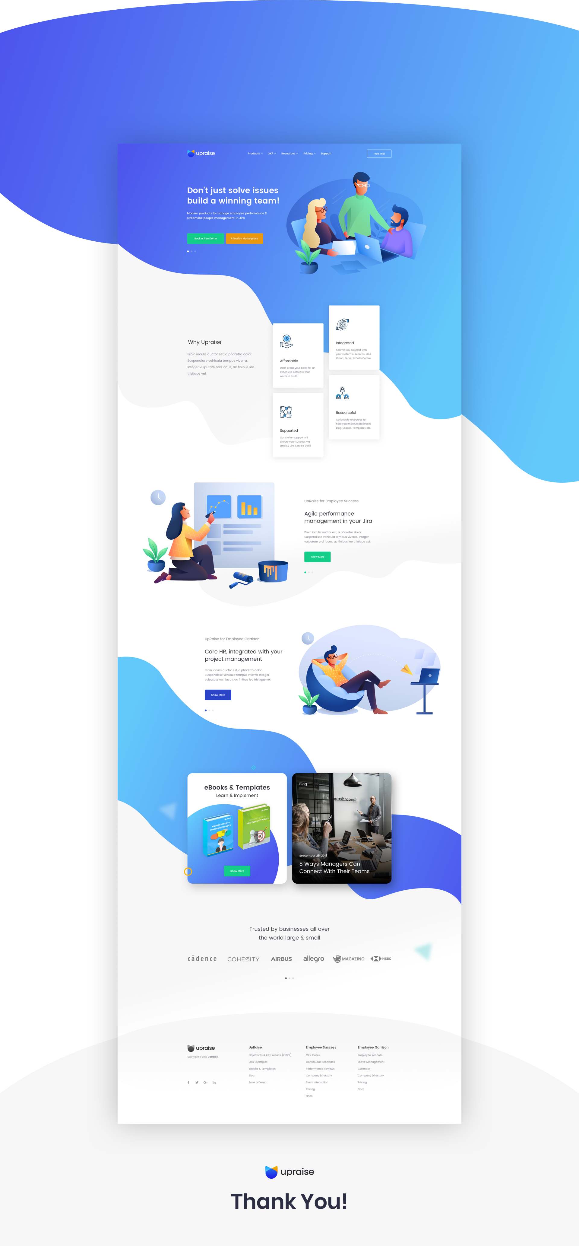 Upraise Website Wireframe